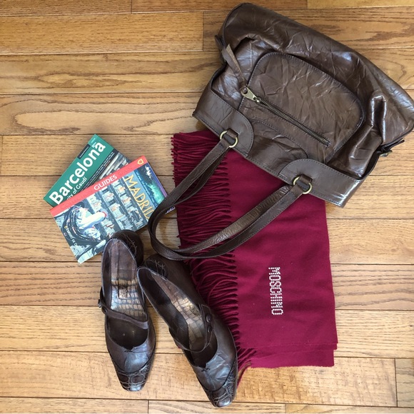 Hispanitas Wedge Leather Mary Jane  Shoes - Picture 2 of 10